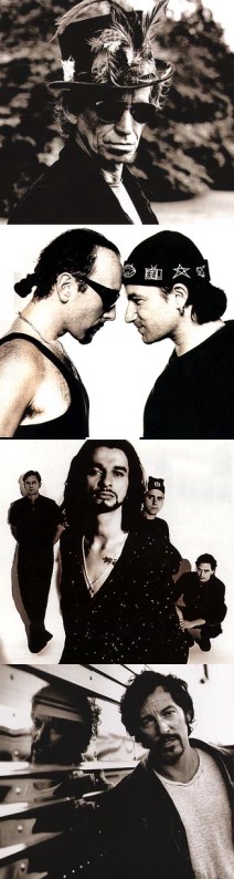 Keith Richards, U2, Depeche Mode, Bruce Springsteen